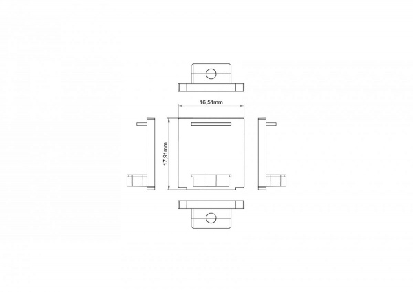 фото Заглушки серебро SWG LS-12-SI-ECS, для профиля LS-12-SI, (комплект 2 шт)