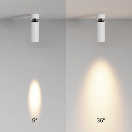 фото Потолочный светильник Maytoni Technical FOCUS LED C055CL-L12W2.7K-SS-W, белый