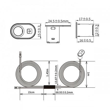 фото SWG SR-Wind-Door, датчик сенсорный открытие-закрытие двери SR-Wind-Door