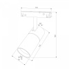фото Slim Magnetic R01 Трековый светильник 6W 3000K (черный) 85011/01