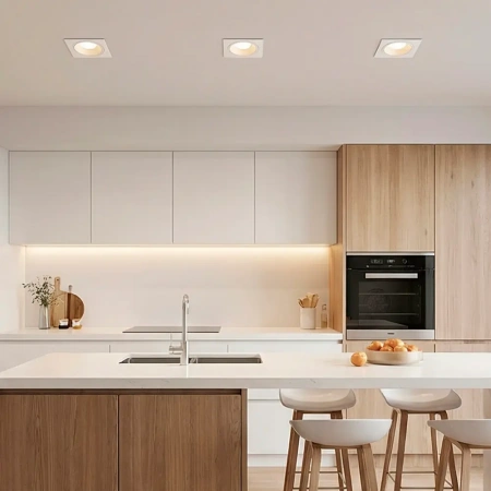 фото Светильник светодиодный квадратный S2910 90*90*45mm COB Led 1* 5W 4000K. Цвет: белый