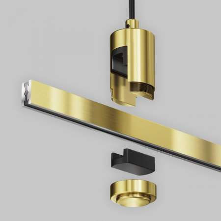 фото Подвес тросовый Hang с вводом питания Flarity латунь Maytoni Technical TRA157SW-B1-BS