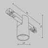 фото Трековый светильник Maytoni Technical Alfa TR122-4-7W-DS-B, черный