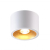 фото Белый с золотым фольг-м Потолочной накладной светильник LED GU10 1*7W 220V GLASGOW (вместо 3877/1CL) HIGHTECH, арт. 6668/1CL