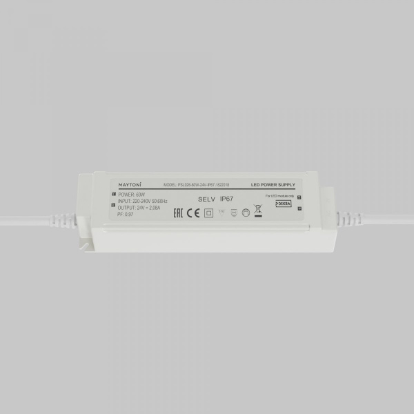 фото Источник напряжения PSL026 24В 60Вт IP67 Maytoni 822018, белый