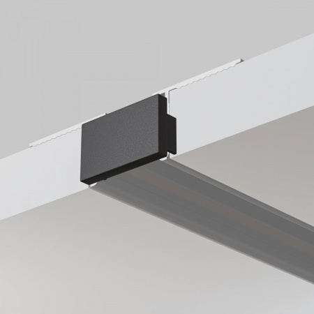 фото Заглушка для накладного/встраиваемого шинопровода, 2 шт. Basity, черный Maytoni Technical TRA172EC-12B