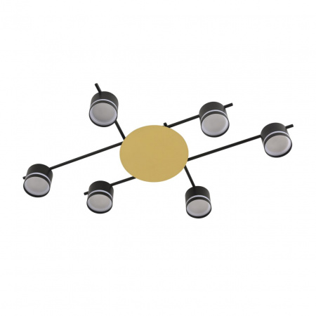 фото Золотой/черный, металл/акрил Светильник потолочный GX53 LED 6*7W 220V BENUA COMFI, арт. 8304/6C