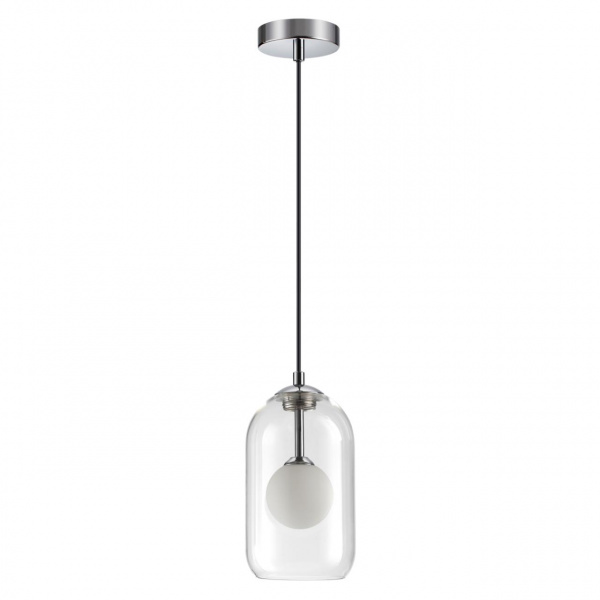 Хром/ белый/прозрачный/стекло Подвес G9 1*40W LOSTAR PENDANT, арт. 4953/1