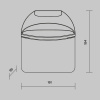 фото Уличный настенный светильник Maytoni Outdoor Gloss O447WL-L7GF3K, графит