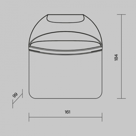 фото Уличный настенный светильник Maytoni Outdoor Gloss O447WL-L7GF3K, графит