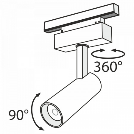 фото Трековый светильник Maytoni Technical Focus LED TR019-2-10W3K-B, черный