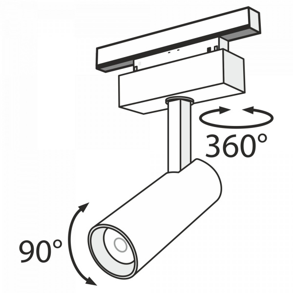 фото Трековый светильник Maytoni Technical Focus LED TR019-2-10W3K-B, черный