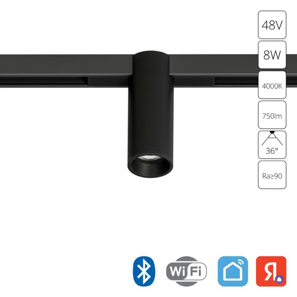 Магнитный трековый светильник Arte Lamp OPTIMA SMART A7369PL-1BK