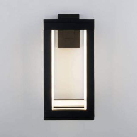 фото Уличный настенный светодиодный светильник Frame LED IP54 1527 TECHNO черный