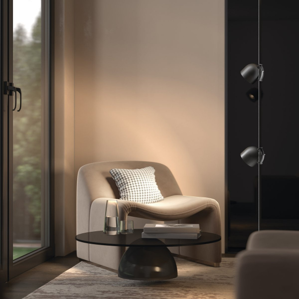 фото Трековый подвесной светильник Maytoni Technical Cup TR124B-12W3K-M-B, черный