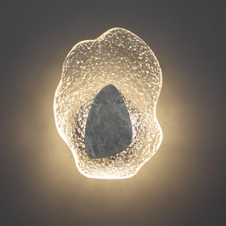 фото Черный/прозрачный/серый/металл/стекло/мрамор Настенный светильник LED x 12W 3000K CORALLA L-VISION, арт. 5461/12WLB