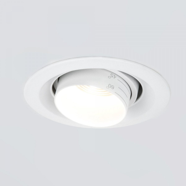 Встраиваемый светодиодный светильник с регулировкой угла освещения 9919 LED 10W 4200K белый
