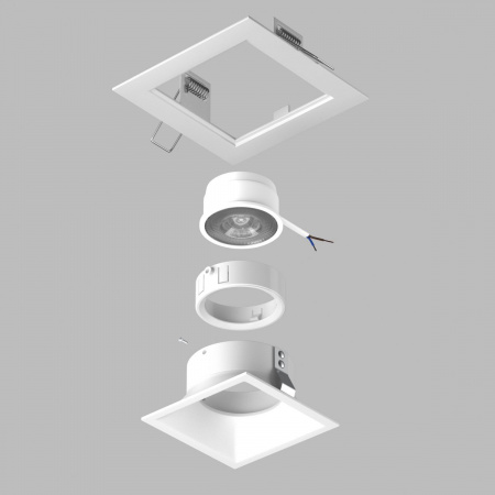 фото Комплект со светильником Domino, белый Lightstar D51606WMOD