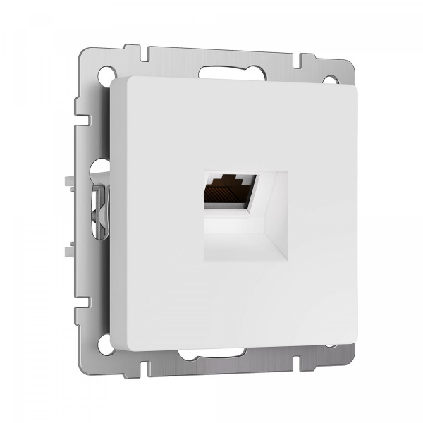 фото Розетка Ethernet RJ-45 cat. 6A экранированная (белый матовый) W5120001