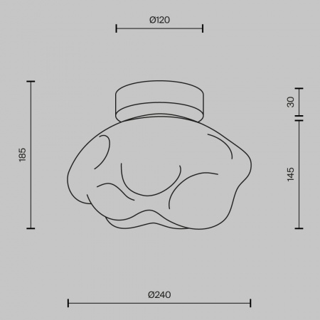 фото Потолочный светильник Maytoni Malleata MOD516CL-L8BS3K, латунь