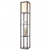 фото Кофейный/белый, дерево/текстиль Торшер Е27 1*60W 220V PRACTIC COMFI, арт. 8090/1F