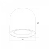 фото Накладной потолочный светильник DLN116 GU10, черный