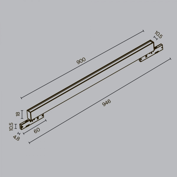 фото Трековый светильник Maytoni Technical Basis TR192-1-21W2.7K-B, черный