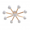 фото Белый, дерево/металл Светильник потолочный GX53 LED 8*7W 220V VUDI COMFI, арт. 8306/8C