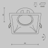 фото Встраиваемый светильник Maytoni Technical Dot DL029-2-01B, черный