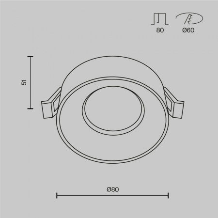 фото Встраиваемый светильник Maytoni Technical Pauline DL046-01W, белый