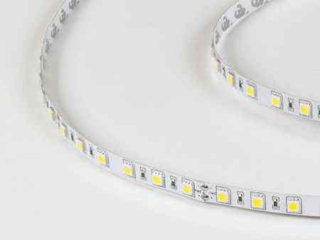 фото Светодиодная лента 5050, 60 LED/м, 14,4 Вт/м, 24В, IP20, Цвет: Холодный белый, SWG560-24-14.4-W-М, катушка 5 м