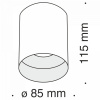 фото Потолочный светильник Maytoni Technical Slim C014CL-01W, белый