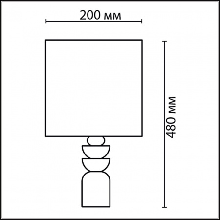фото Желтый, керамика/текстиль Настольная лампа E27 1*60W 220V SEGI MODERNI, арт. 8130/1T