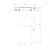 фото Slim Magnetic Трековый светильник для радиусного шинопровода 20W 4200K Comfi чёрный Ø 1200мм 85190/01
