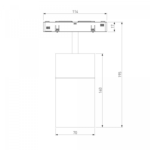 фото Slim Magnetic Трековый светильник для радиусного шинопровода 20W 4200K Comfi чёрный Ø 1200мм 85190/01