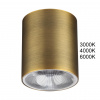Светильник бронза/металл IP20 LED 12W 840Лм 3000K/4000K/6000K 36° 220-240V BRIM HIGHTECH, арт. 7137/12CL