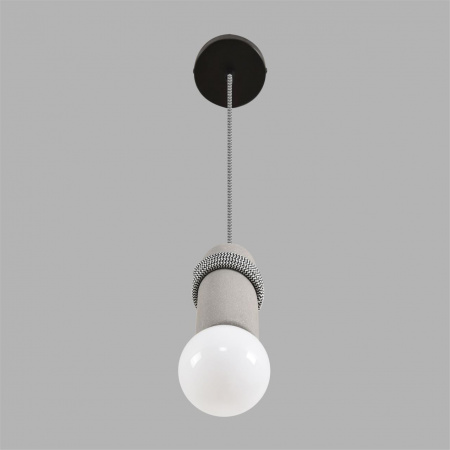 фото Черный/серый, металл/бетон Подвес E27 LED 10W 220V TESLA ECO, арт. 8365/1A