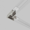Коннектор угловой для накладного шинопровода никель 85224/00 система Лайн