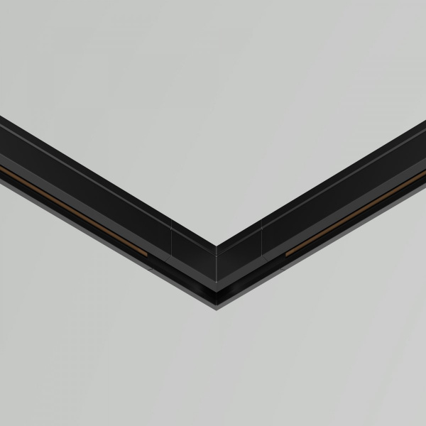 фото Коннектор угловой, накладной Levity Maytoni Technical TRA184CL-11B, черный