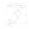 фото Slim Magnetic Трековый светильник с инновационной антибликовой решеткой 13W 4000K Kars черный 85524/01