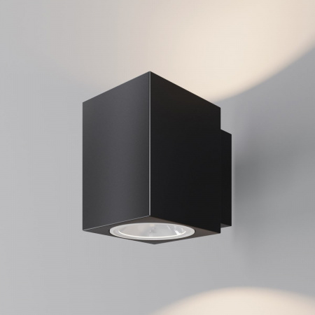 фото Уличный настенный светильник Maytoni Outdoor Block O507WL-L10B3K, черный