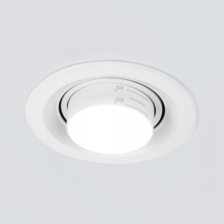 фото Встраиваемый светодиодный светильник с регулировкой угла освещения 9919 LED 10W 4200K белый