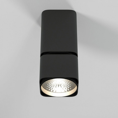 фото Светильник потолочный поворотный светодиодный Cubus 10W 4000K чёрный 25043/LED