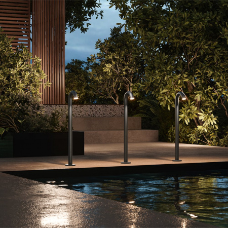 фото Ландшафтный светильник Maytoni Outdoor Lumi O476FL-L4GF3K, графит