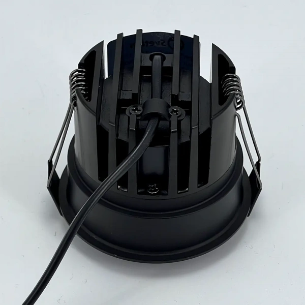 фото Свет-к LED (S1312) встр. круг. 220-240V COB 12W 4000K черный WO