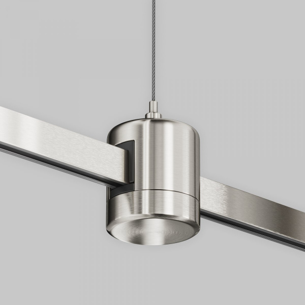фото Подвес тросовый Hang с прямым коннектором питания Flarity платина Maytoni Technical TRA157SW-IPC1-PT