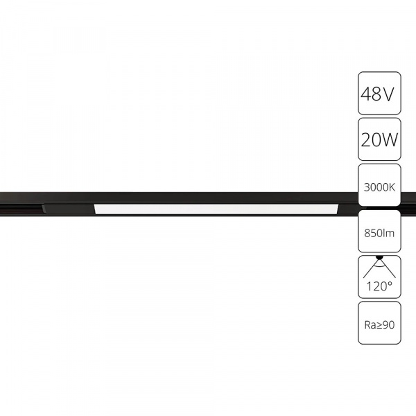 Магнитный трековый светильник Arte Lamp OPTIMA A7284PL-1BK
