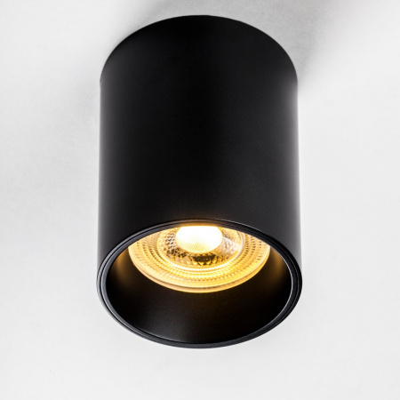 фото Рамка (светильник) PVC для LED-модулей 941хх и LED-ламп D50мм Rullo, черный Lightstar 213437