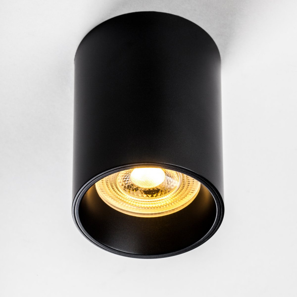 фото Рамка (светильник) PVC для LED-модулей 941хх и LED-ламп D50мм Rullo, черный Lightstar 213437