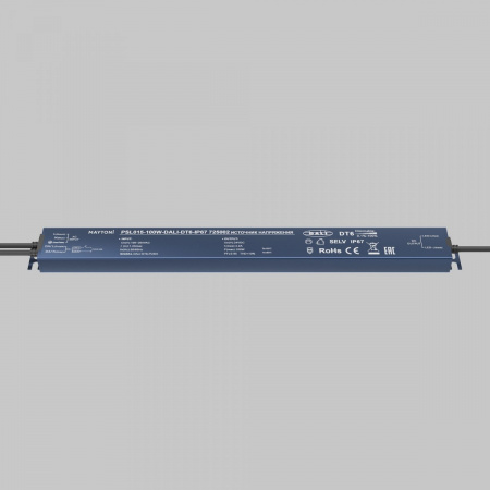 фото Источник напряжения 24В DALI DT6 100Вт IP 67 Maytoni 725002, серебро
